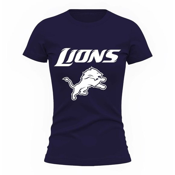 American Lions Women T-Shirt USA FootBall Sports Team Graphic New Gift Tee - Picture 3 of 4